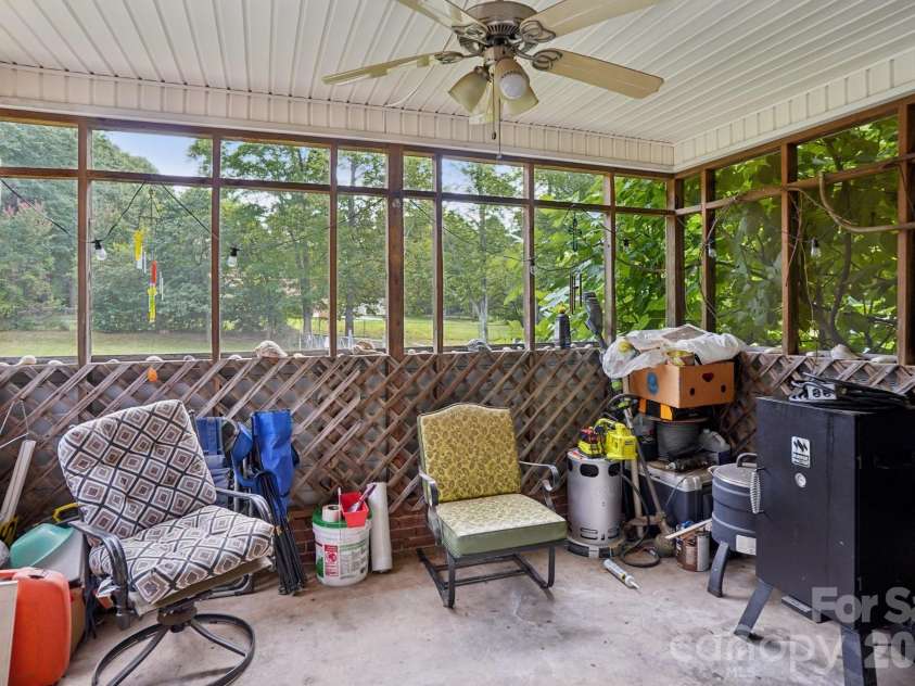 3325 Fairview Drive, Gastonia, NC 28052.  MLS# CAR4286770, YatesRealty ID 31421. Screen porch