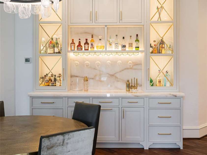 316 Braeside Court, Asheville, NC 28803.  MLS# CAR4198099, YatesRealty ID 3143. Stunning custom focal cabinet piece