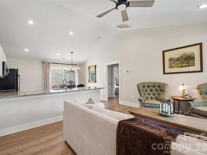 108 Marion Street, Lancaster, SC 29720.  MLS# CAR4391774, YatesRealty ID 31436. Living room open to kitchen