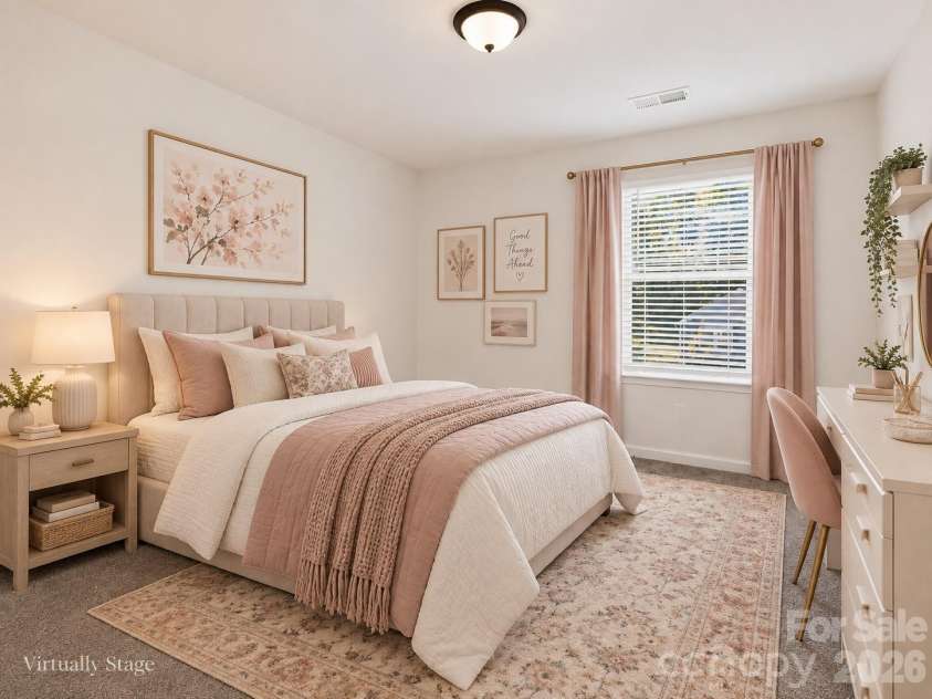 12133 Rowan Hill Drive, Huntersville, NC 28078.  MLS# CAR4431589, YatesRealty ID 31461. Virtually Staged - Second Bedroom