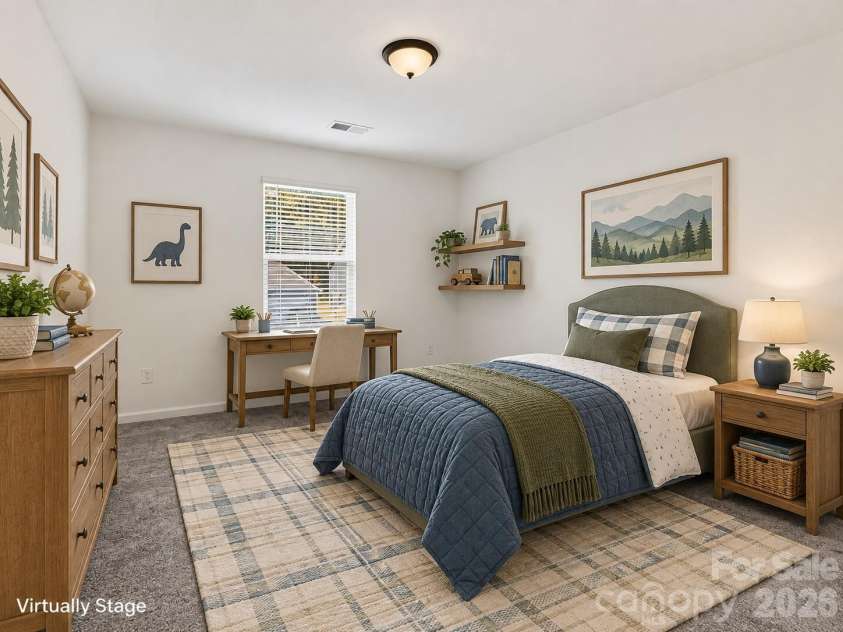 12133 Rowan Hill Drive, Huntersville, NC 28078.  MLS# CAR4431589, YatesRealty ID 31461. Virtually Staged - Third Bedroom