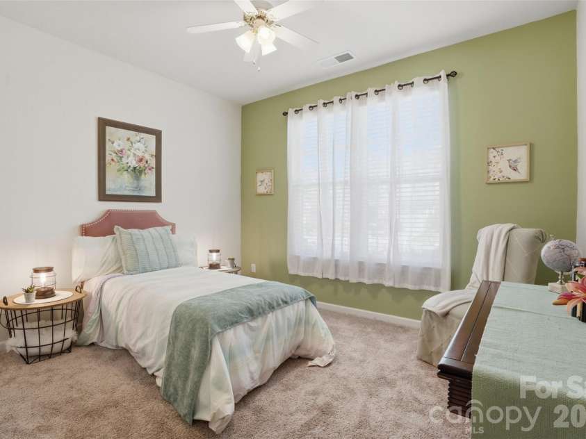 1011 Yearden Lane, Monroe, NC 28110.  MLS# CAR4392116, YatesRealty ID 31462. Corner bedroom from hallway