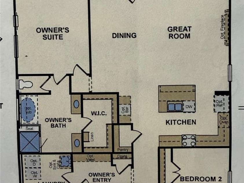 1011 Yearden Lane, Monroe, NC 28110.  MLS# CAR4392116, YatesRealty ID 31462. Original builder floor plan from 2021 new build.