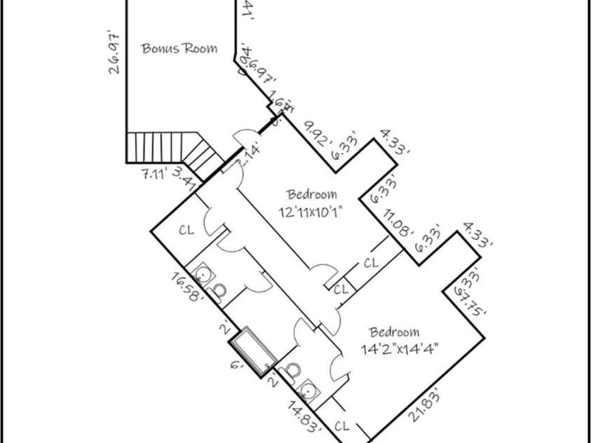 16 Royal Vista Way, Granite Falls, NC 28630.  MLS# CAR4285044, YatesRealty ID 31475. Floor Plan Upper Level