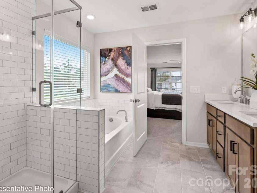 15210 First Broad Road, Huntersville, NC 28078.  MLS# CAR4392490, YatesRealty ID 31481. Primary Bathroom