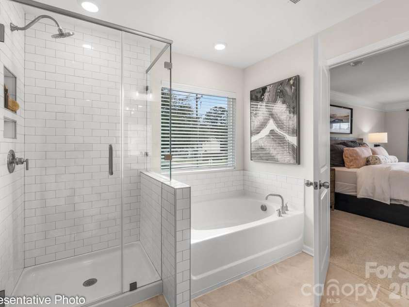 15210 First Broad Road, Huntersville, NC 28078.  MLS# CAR4392490, YatesRealty ID 31481. Primary Bathroom