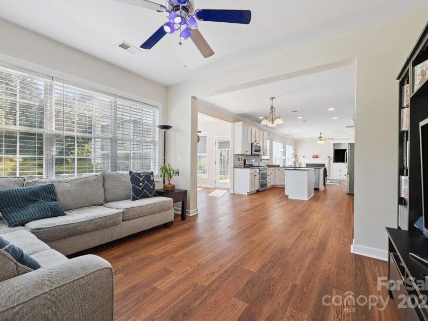 10418 Goosefoot Court, Concord, NC 28027.  MLS# CAR4283237, YatesRealty ID 31497. Morning Room looking into Kitchen