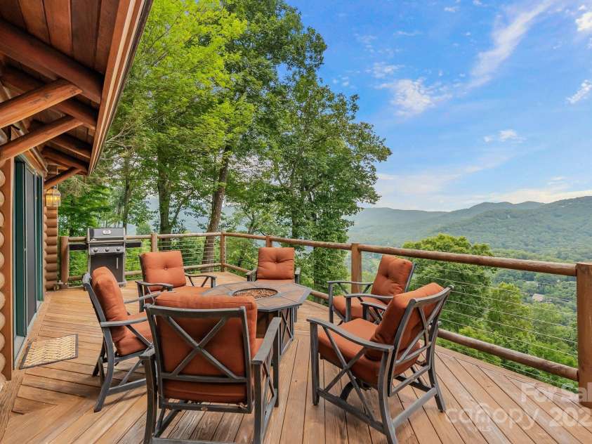 90 Forest Ridge Road, Burnsville, NC 28714.  MLS# CAR4176437, YatesRealty ID 3151. Deck Area 