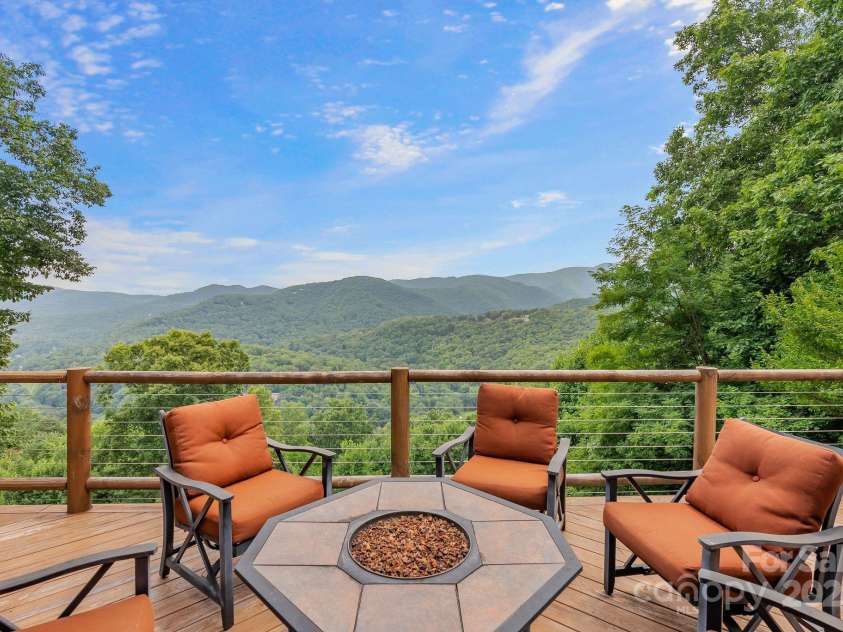 90 Forest Ridge Road, Burnsville, NC 28714.  MLS# CAR4176437, YatesRealty ID 3151. Deck with Spectacular Views 