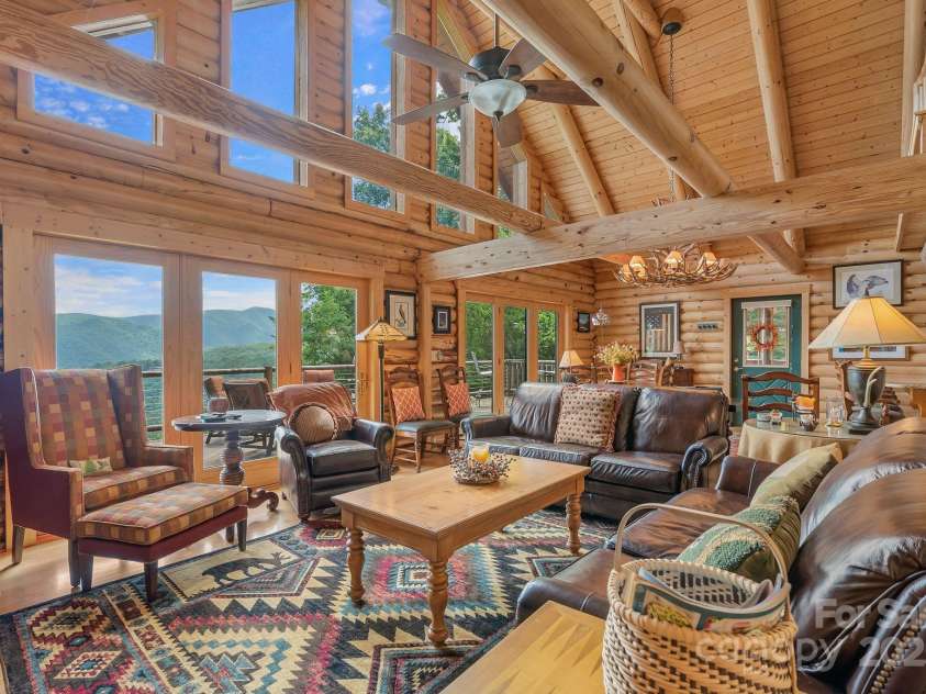 90 Forest Ridge Road, Burnsville, NC 28714.  MLS# CAR4176437, YatesRealty ID 3151. Living Room 