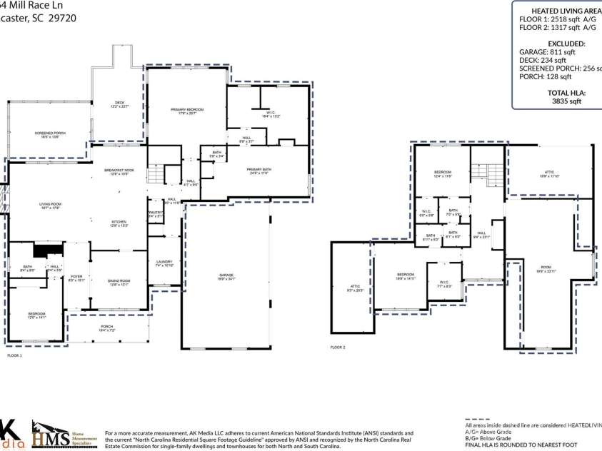 5164 Mill Race Lane, Lancaster, SC 29720.  MLS# CAR4265015, YatesRealty ID 31530. 