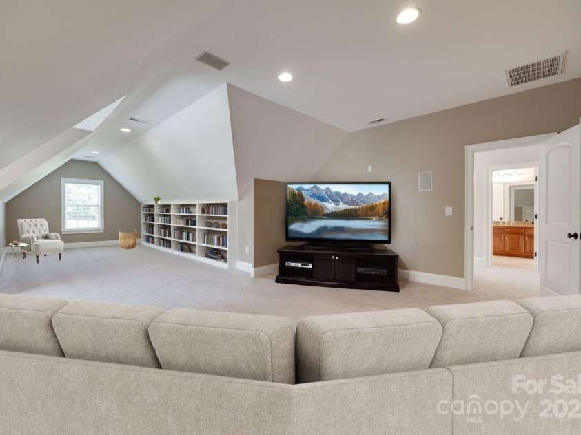 5164 Mill Race Lane, Lancaster, SC 29720.  MLS# CAR4265015, YatesRealty ID 31530. Virtually Staged Movie/Bonus Room