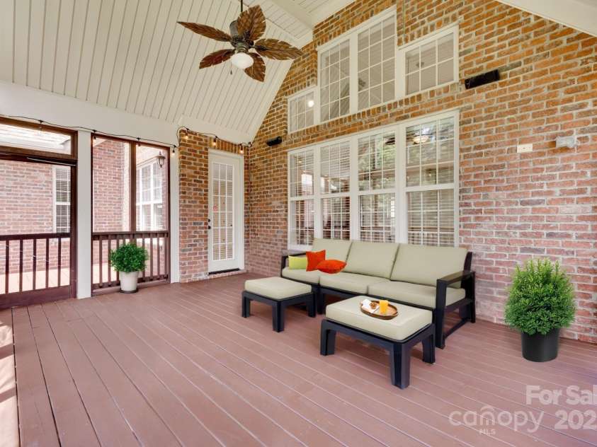 5164 Mill Race Lane, Lancaster, SC 29720.  MLS# CAR4265015, YatesRealty ID 31530. Virtually Staged Screened Porch