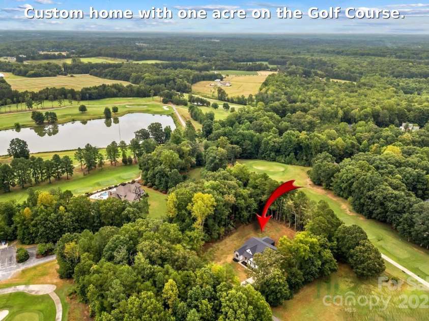 1075 Lake Wright Road, China Grove, NC 28023.  MLS# CAR4278354, YatesRealty ID 31532. Dream location with one acre of privacy yet walk over to the golf course. Seller spent over $225,000 just on the land to include the Septic, Well, clearing & landscape.