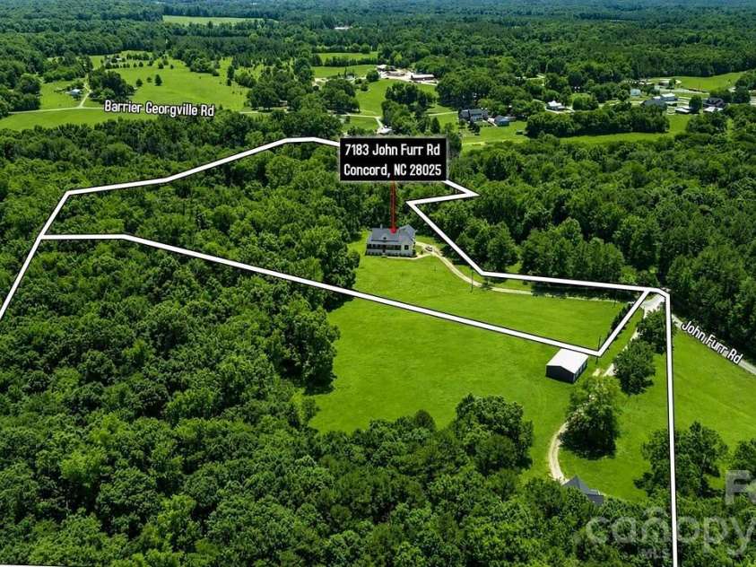 7183 John Furr Road, Concord, NC 28025.  MLS# CAR4395367, YatesRealty ID 31540. 