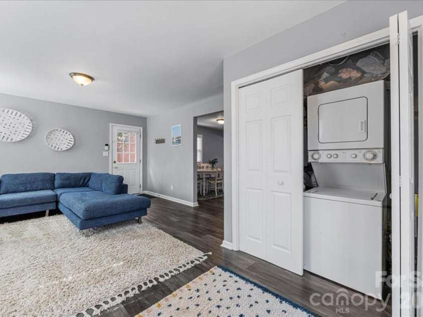 4914 Glenbrier Drive, Charlotte, NC 28212.  MLS# CAR4384998, YatesRealty ID 31554. Laundry closet in den