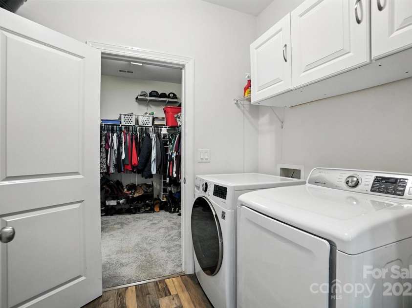 2026 Union Grove Lane, Indian Trail, NC 28079.  MLS# CAR4278119, YatesRealty ID 31555. Laundry on Main Beside Primary/Master Closet