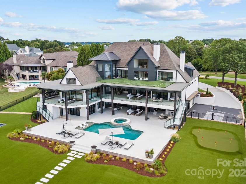 17235 Connor Quay Court, Cornelius, NC 28031.  MLS# CAR4291323, YatesRealty ID 3156. Rear Elevation 