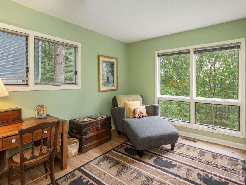 210 Claymoor Court, Flat Rock, NC 28731.  MLS# CAR4289864, YatesRealty ID 31569. Lower level bedroom