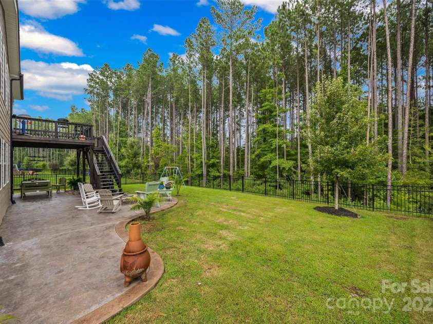 234 Boxelder Road, Clover, SC 29710.  MLS# CAR4288863, YatesRealty ID 31572. Fenced backyard with trees for privacy