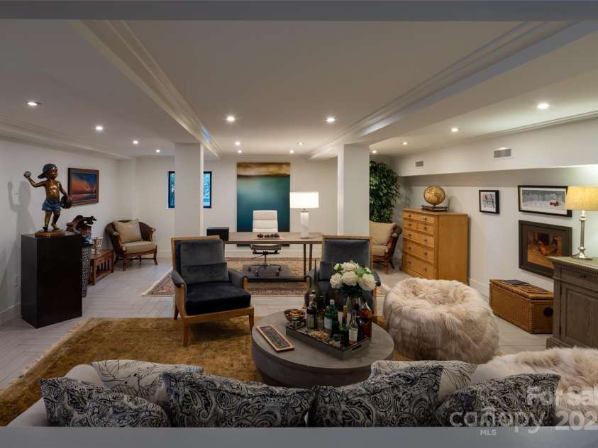 12 Sunset Summit, Asheville, NC 28804.  MLS# CAR4329108, YatesRealty ID 3158. Rec Room would be a great for billiards, exercise and much more