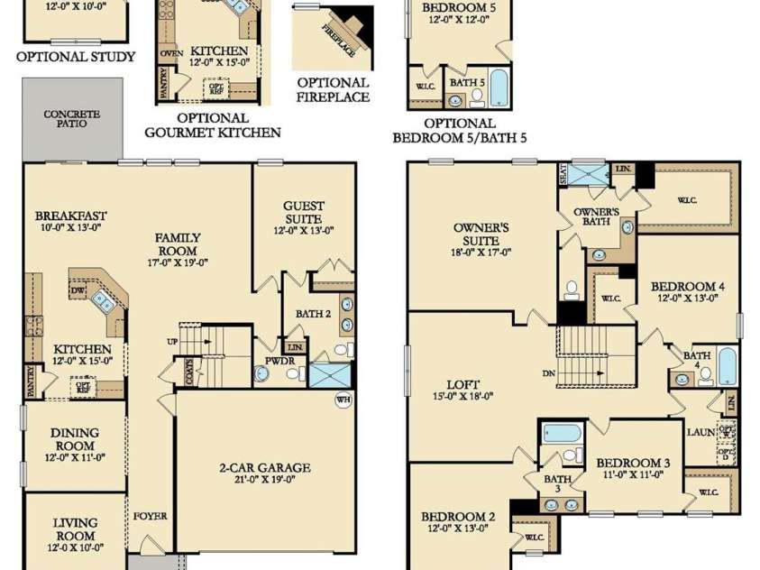 1407 Caracara Court, Cramerton, NC 28012.  MLS# CAR4291236, YatesRealty ID 31580. Floorplan