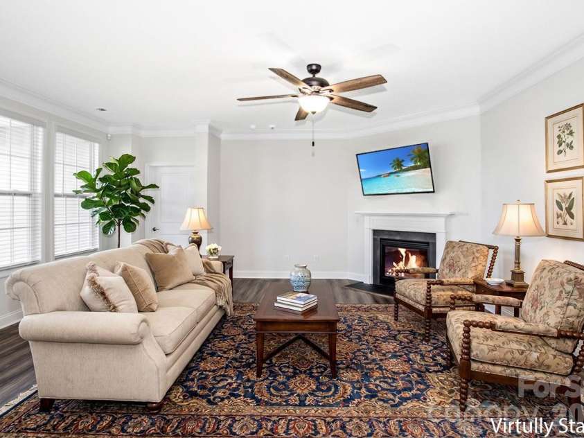 122 Coddle Way, Mooresville, NC 28115.  MLS# CAR4370294, YatesRealty ID 31603. VIRTUALLY STAGED LIVING ROOM