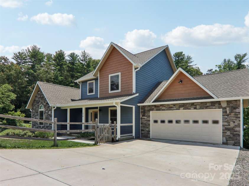 278 Ollie Weaver Road, Weaverville, NC 28787.  MLS# CAR4275482, YatesRealty ID 31609. Right of of home