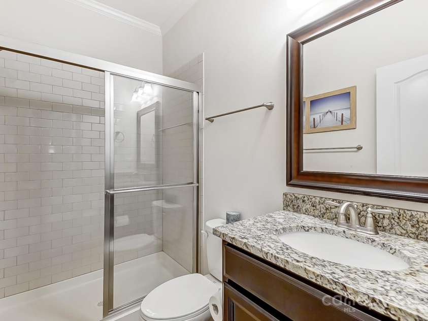 7006 Garden Hill Drive, Huntersville, NC 28078.  MLS# CAR4196907, YatesRealty ID 3161. 1st Floor Bathroom