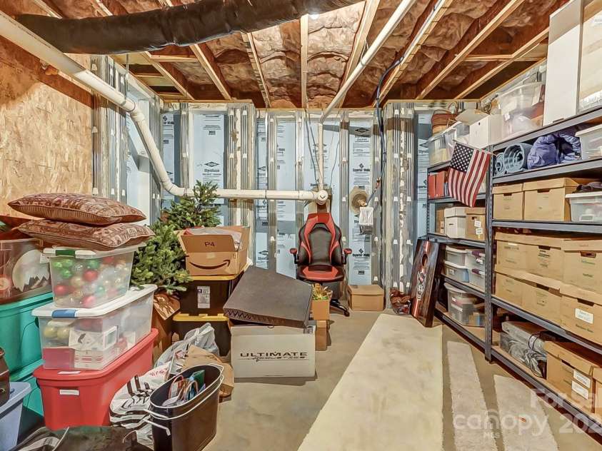 7006 Garden Hill Drive, Huntersville, NC 28078.  MLS# CAR4196907, YatesRealty ID 3161. Basement Storage 2