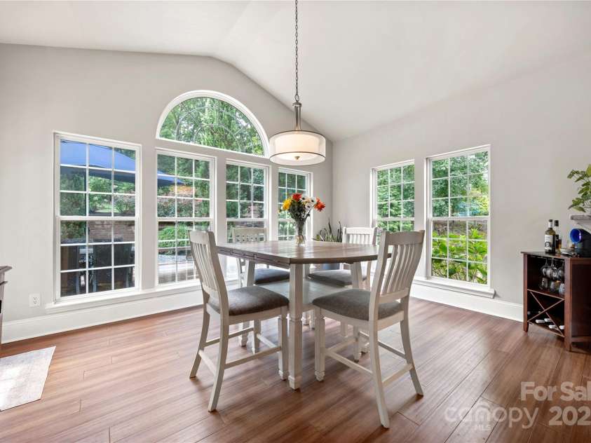 2216 Potter Cove Lane, Weddington, NC 28104.  MLS# CAR4291105, YatesRealty ID 31611. Breakfast nook looking into back yard