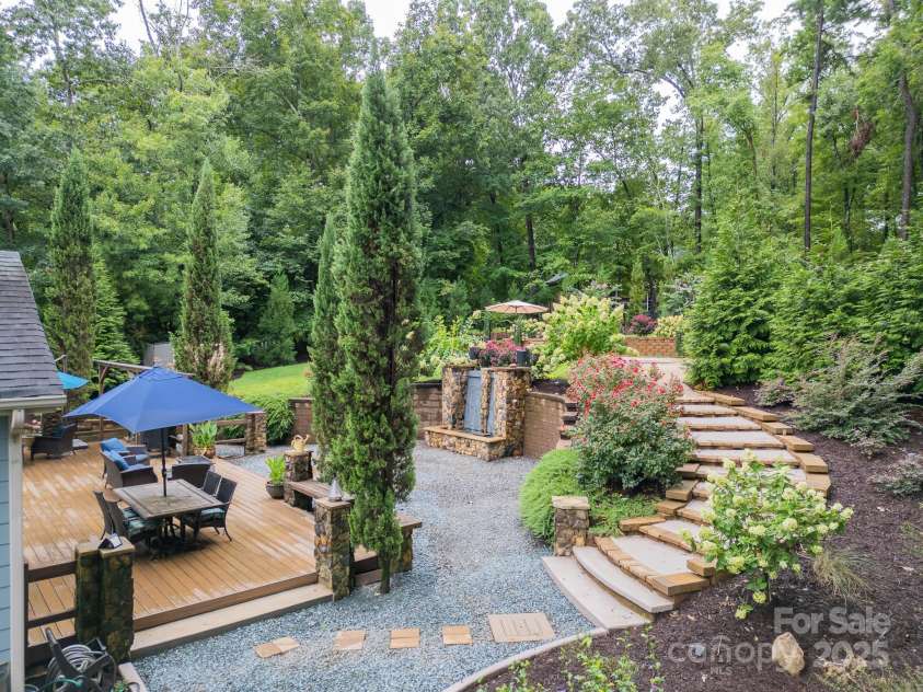 2216 Potter Cove Lane, Weddington, NC 28104.  MLS# CAR4291105, YatesRealty ID 31611. Steps leading to Pool