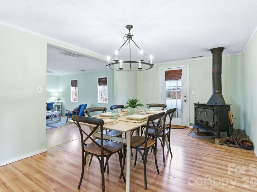72 Lacey Lane, Hendersonville, NC 28739.  MLS# CAR4308230, YatesRealty ID 3164. Dining Room (looking towards Living Room)