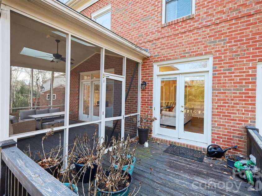 9908 Colvard Circle, Charlotte, NC 28269.  MLS# CAR4332495, YatesRealty ID 3164. Main Level Deck