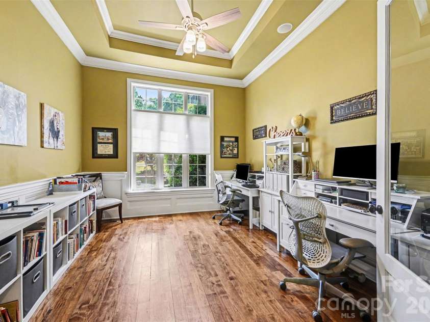 295 Bent Tree Drive, Stanley, NC 28164.  MLS# CAR4356670, YatesRealty ID 31642. Main Level - Custom Office