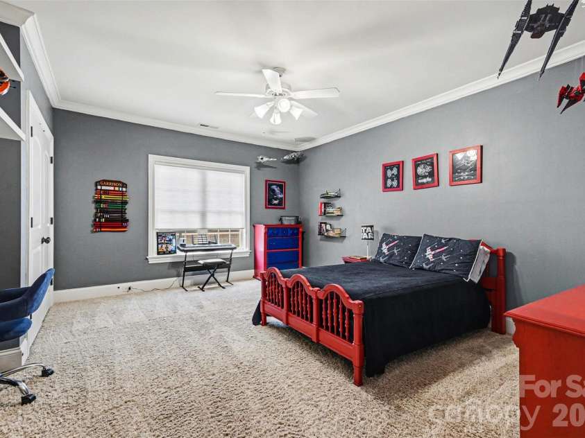 295 Bent Tree Drive, Stanley, NC 28164.  MLS# CAR4356670, YatesRealty ID 31642. Upstairs Bedroom 2