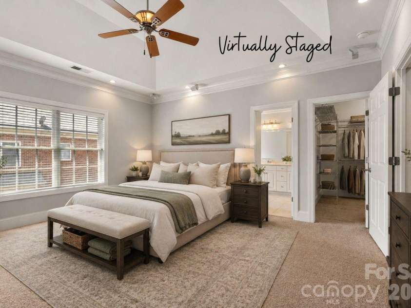 705 Congressional Lane, Fort Mill, SC 29708.  MLS# CAR4371398, YatesRealty ID 31643. Primary Bedroom - virtually staged