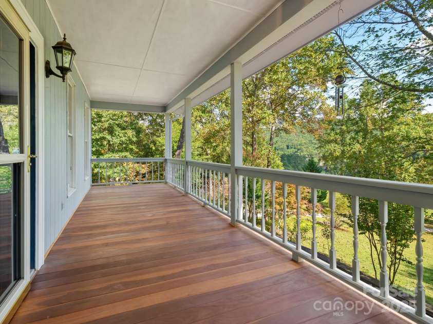 116 Sams Branch Road, Candler, NC 28715.  MLS# CAR4137587, YatesRealty ID 3165. Stunning views from the back porch