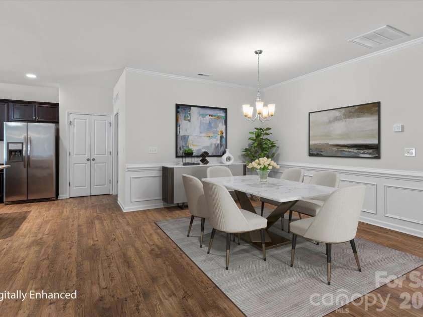 188 Cherry Birch Street, Mooresville, NC 28117.  MLS# CAR4388380, YatesRealty ID 31672. Virtually staged dining area