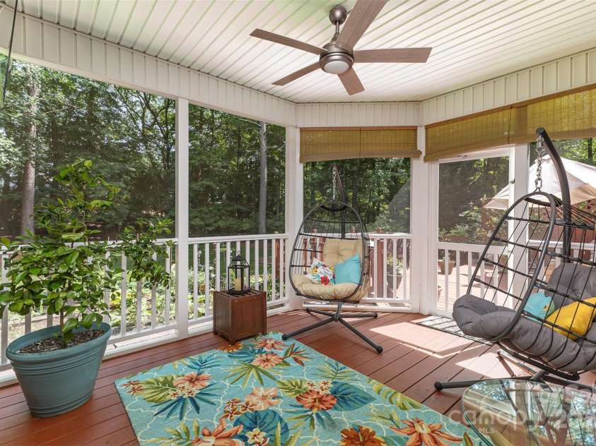 6419 Antioch Court, Matthews, NC 28104.  MLS# CAR4264351, YatesRealty ID 31684. Screened Porch
