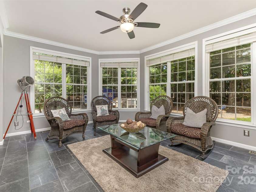 6419 Antioch Court, Matthews, NC 28104.  MLS# CAR4264351, YatesRealty ID 31684. Sun Room