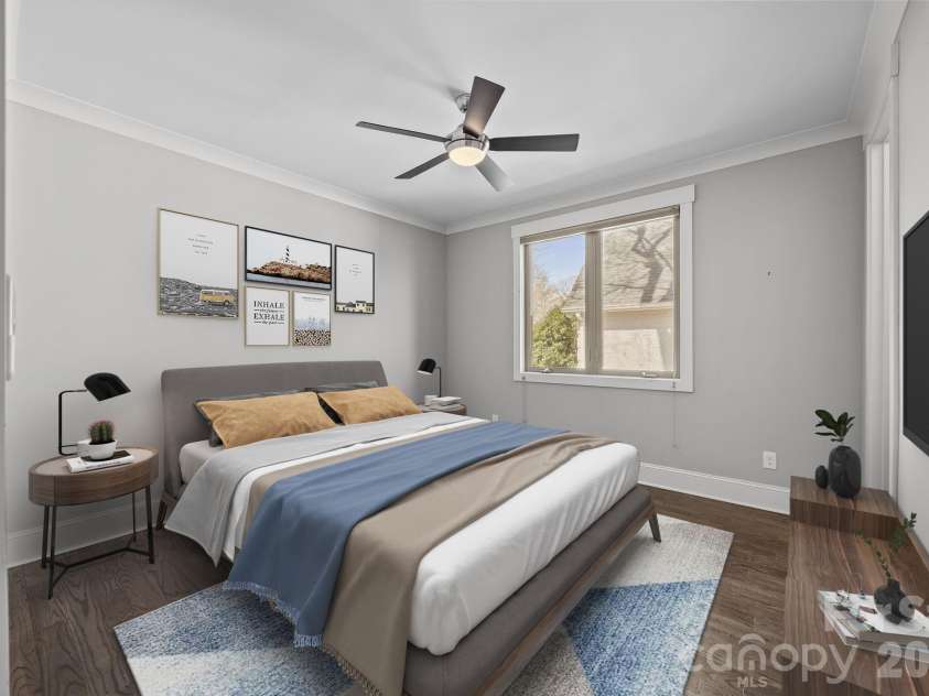22304 John Gamble Road, Cornelius, NC 28031.  MLS# CAR4353501, YatesRealty ID 3169. Guest bedroom on main floor 