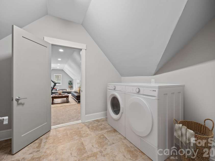 22304 John Gamble Road, Cornelius, NC 28031.  MLS# CAR4353501, YatesRealty ID 3169. Upstairs laundry