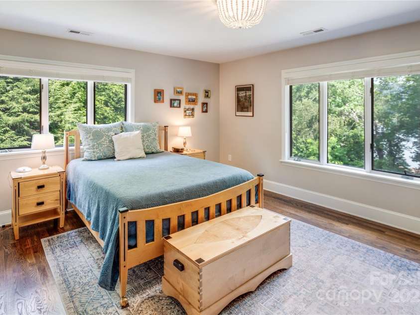 200 Crescent Drive, Lake Junaluska, NC 28745.  MLS# CAR4286284, YatesRealty ID 31693. The second Primary Suite is located on the upper level and at the end of the hallway - a very quiet and peaceful location.
