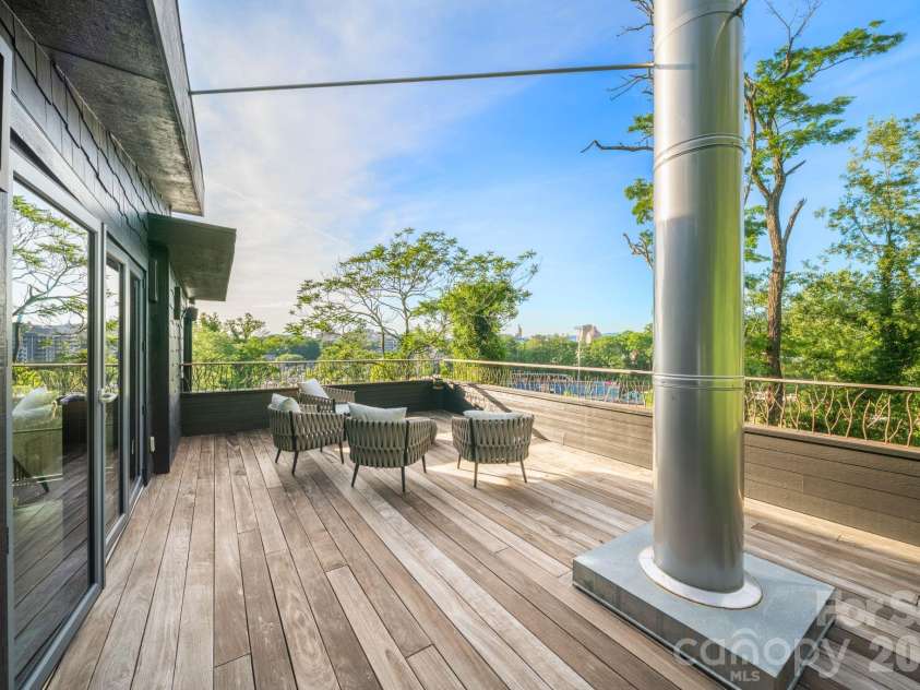 53 Buchanan Place, Asheville, NC 28801.  MLS# CAR4386804, YatesRealty ID 31695. Endless rooftop hangs here