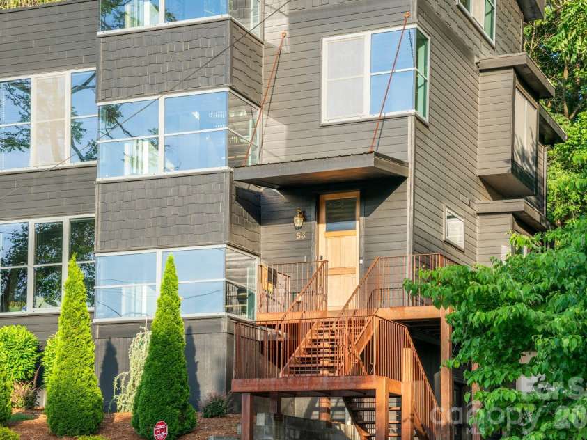 53 Buchanan Place, Asheville, NC 28801.  MLS# CAR4386804, YatesRealty ID 31695. German engineered windows allow unobstructed views