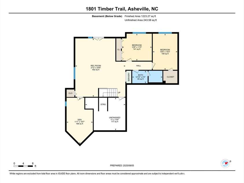 1801 Timber Trail, Asheville, NC 28804.  MLS# CAR4288825, YatesRealty ID 31697. Basement