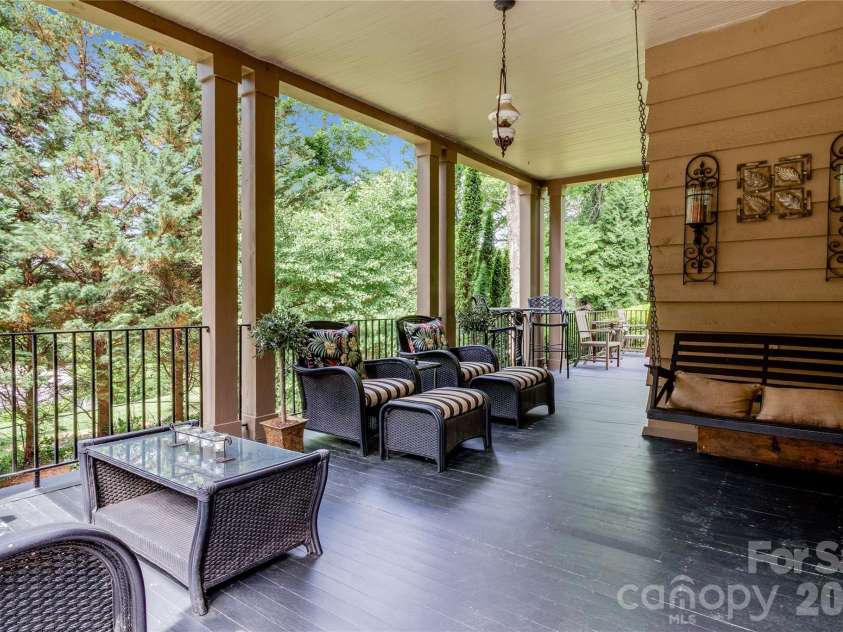 75 Charles Street, Saluda, NC 28773.  MLS# CAR4388140, YatesRealty ID 31697. Front Porch