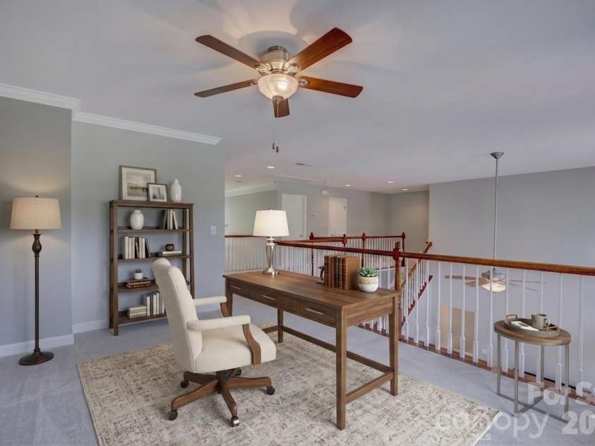 9609 Spurwig Court, Charlotte, NC 28278.  MLS# CAR4392336, YatesRealty ID 31710. Virtually staged loft