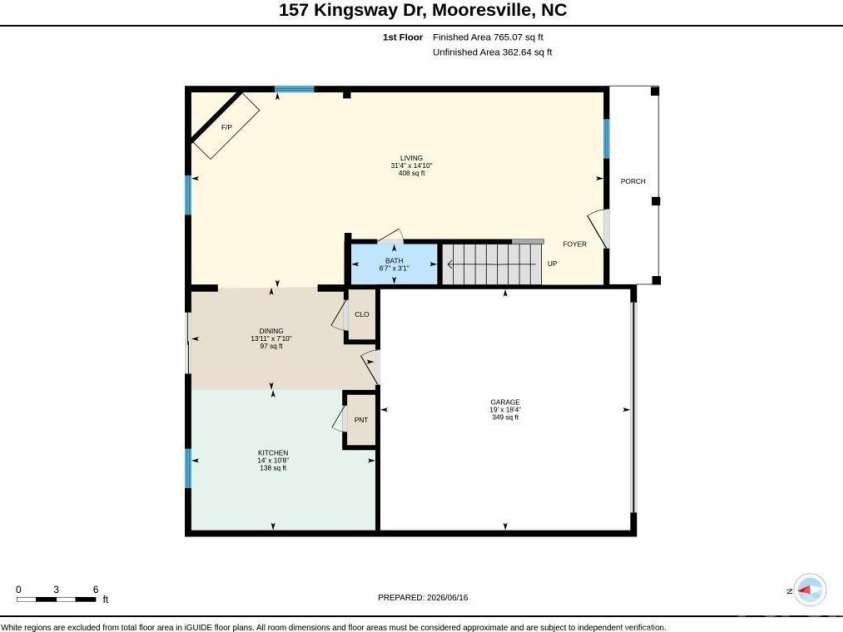 157 Kingsway Drive, Mooresville, NC 28115.  MLS# CAR4392473, YatesRealty ID 31711. 
